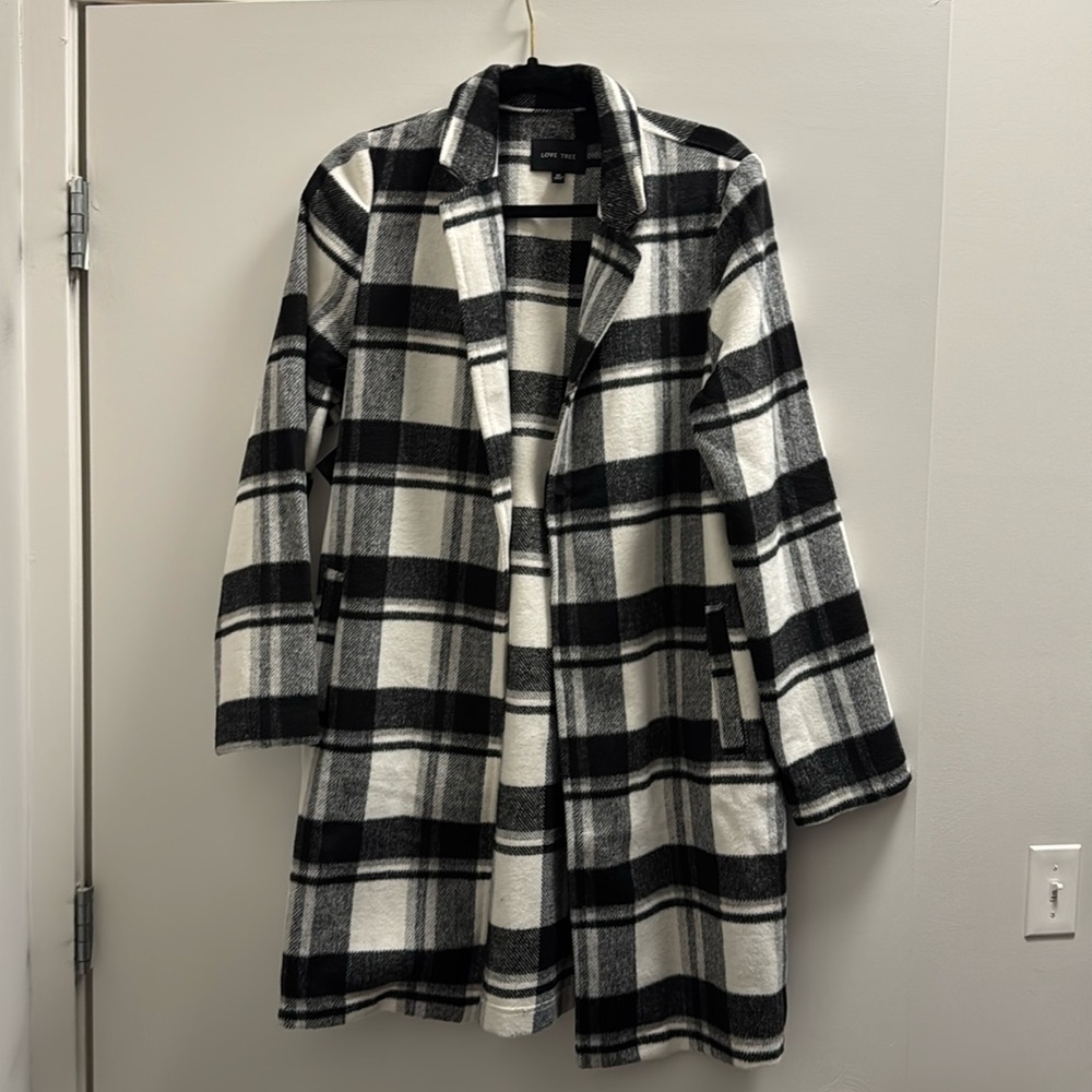 Brand new plaid coat